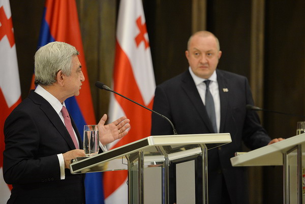 Address by President Serzh Sargsyan to Media After Meeting with Georgian President Giorgi Margvelashvili