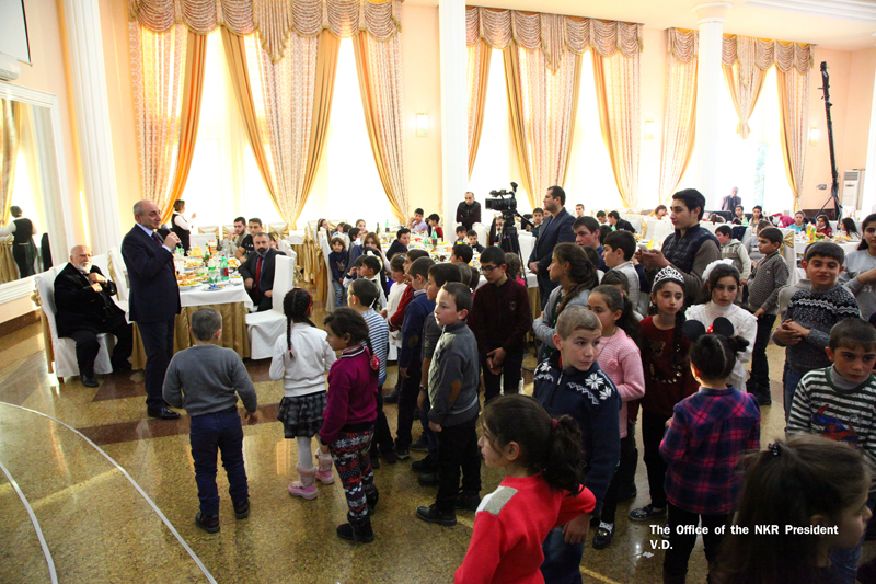 Bako Sahakyan partook at New Year event