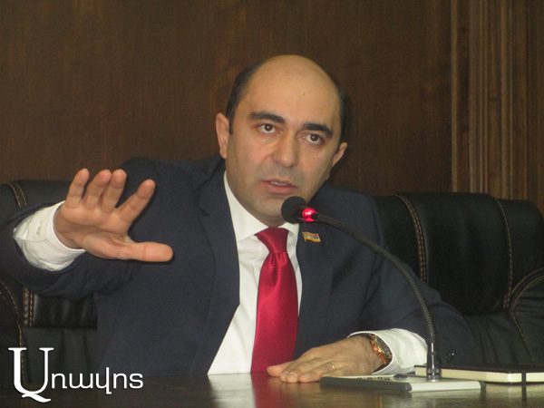 Demand Khosrov Harutyunyan and Hakob Hakobyan to leave mandates not appropriate, Edmon Marukyan