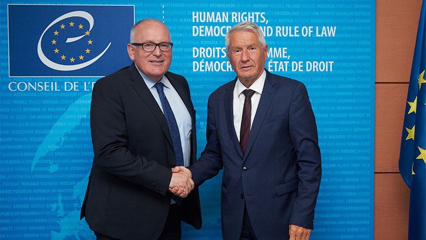 Human Rights Day 2017:  Jagland and Timmermans call for European states to recommit to human rights standards