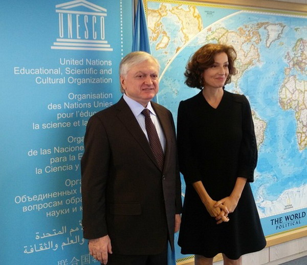 Foreign Minister of Armenia met with the Director General of UNESCO