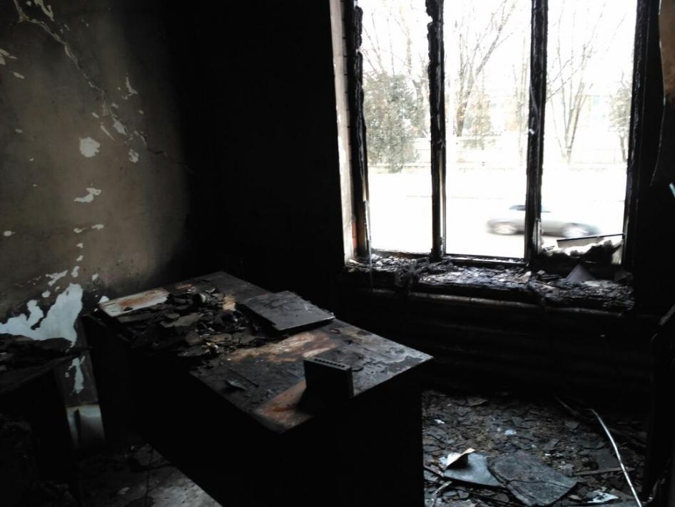 Arson Attack on Office of Russian Rights Group