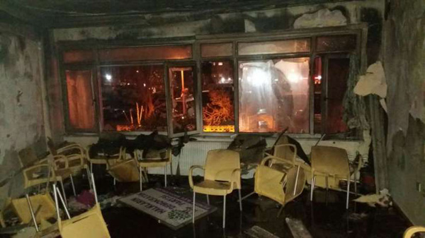 Pro-Kurdish party office set to fire in Istanbul