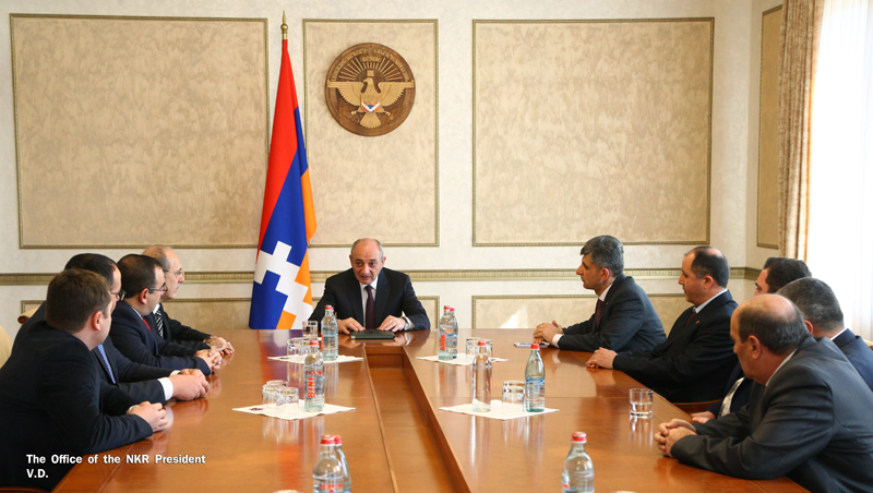 Bako Sahakyan received the ARF Dashnaktsoutyun Party Artsakh Central Committee members