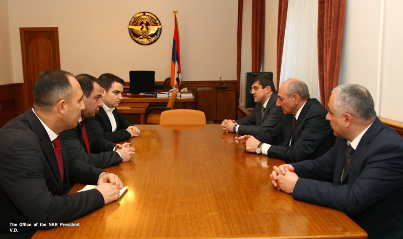 Bako Sahakyan received the “Hayastan” All-Armenian Fund executive director Ara Vardanyan