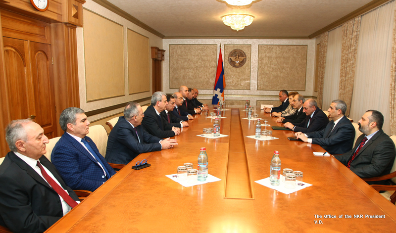 Bako Sahakyan received Armenia’s Parliament’s delegation