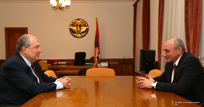 Bako Sahakyan received Armen Sargsyan