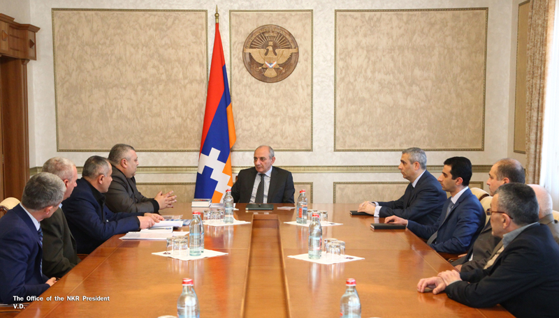 Bako Sahakyan received members of Artsakh Union of Afghanistan War Veterans