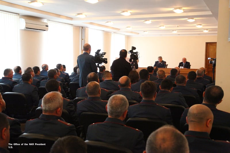 Artsakh President rated the activity of Police during  as overall satisfactory