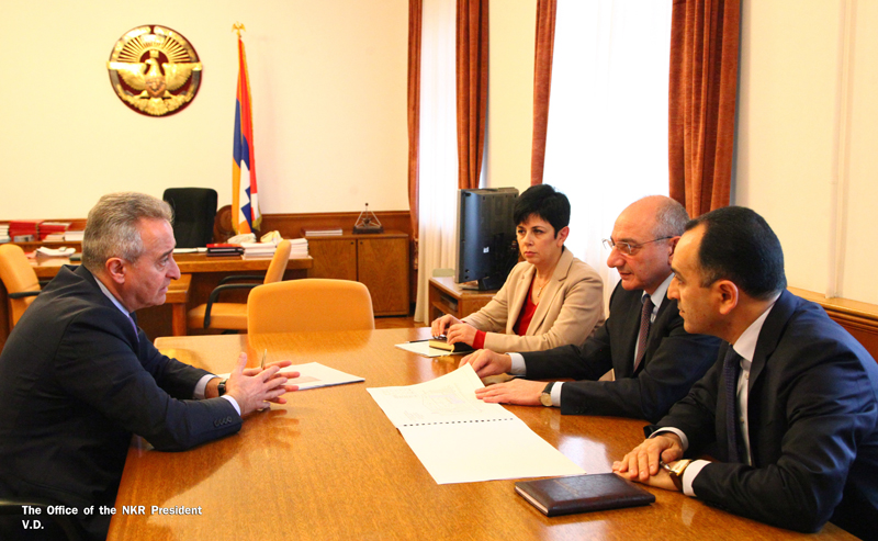 Bako Sahakyan received vice-chairman of the American University of Armenia Ashot Ghazaryan