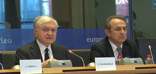 ‘Azerbaijan only speaks of lands’ return, neglecting other principles’: Edward Nalbandian in European Parliament