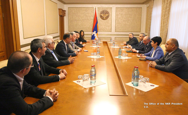 Bako Sahakyan received the delegation of French Bouc-Bel-Air city