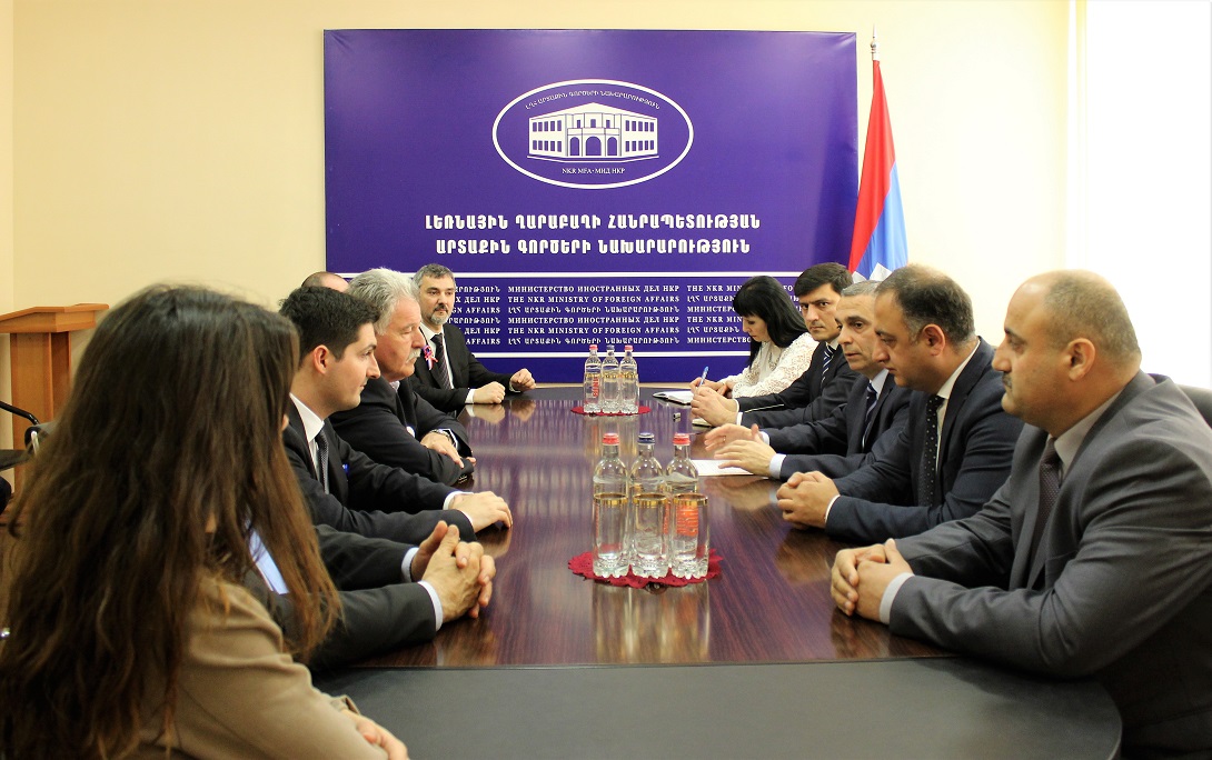 Foreign Minister of Artsakh received the delegation of Bouc-Bel-Air City of France