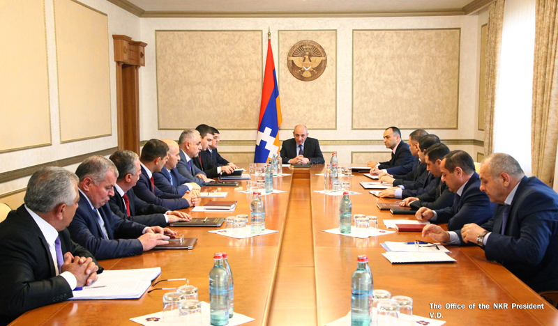 Bako Sahakyan convoked a working consultation with the participation of heads of republic’s regional administrations and mayor of Stepanakert