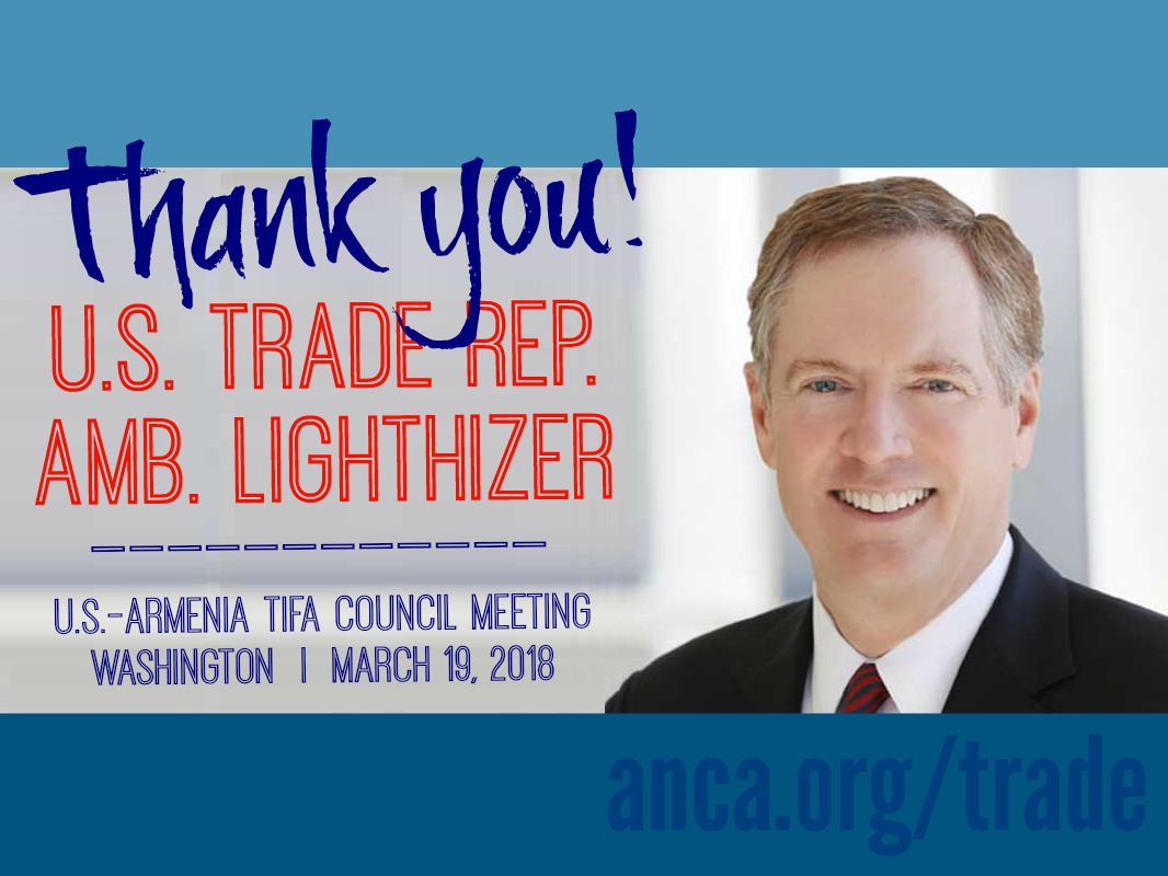 ANCA welcomes March 19th TIFA council meeting in Washington, DC