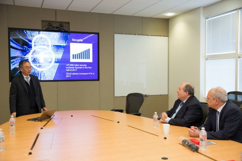 The President-elect of Armenia Dr. Armen Sarkissian visited Synopsys headquarters in Silicon Valley  