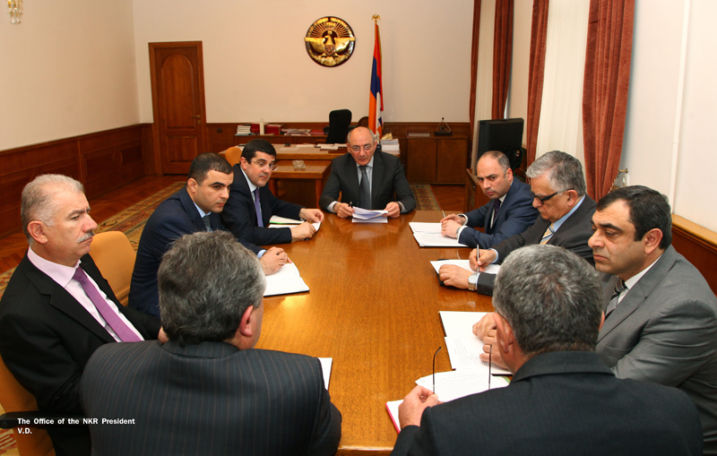 Artsakh President convoked working consultation devoted to implementation of several programs in industrial infrastructures sphere