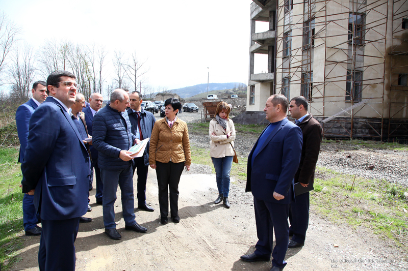 Bako Sahakyan visited a number of administrative and educational institutions