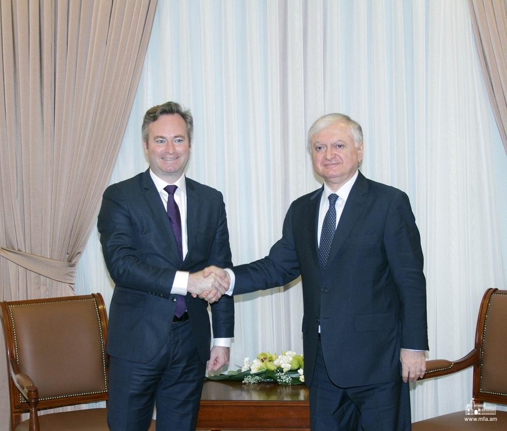 Foreign Minister of Armenia received the Secretary of State attached to the Minister for Europe and Foreign Affairs of France