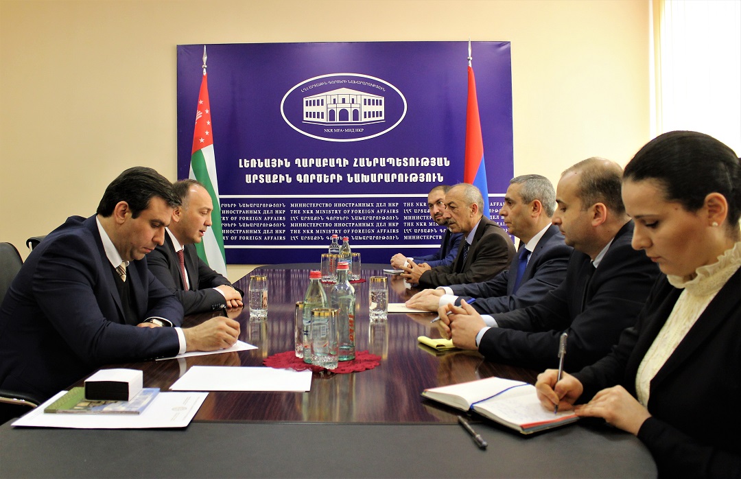 Meeting of Foreign Minister of Artsakh and Foreign Minister of Abkhazia