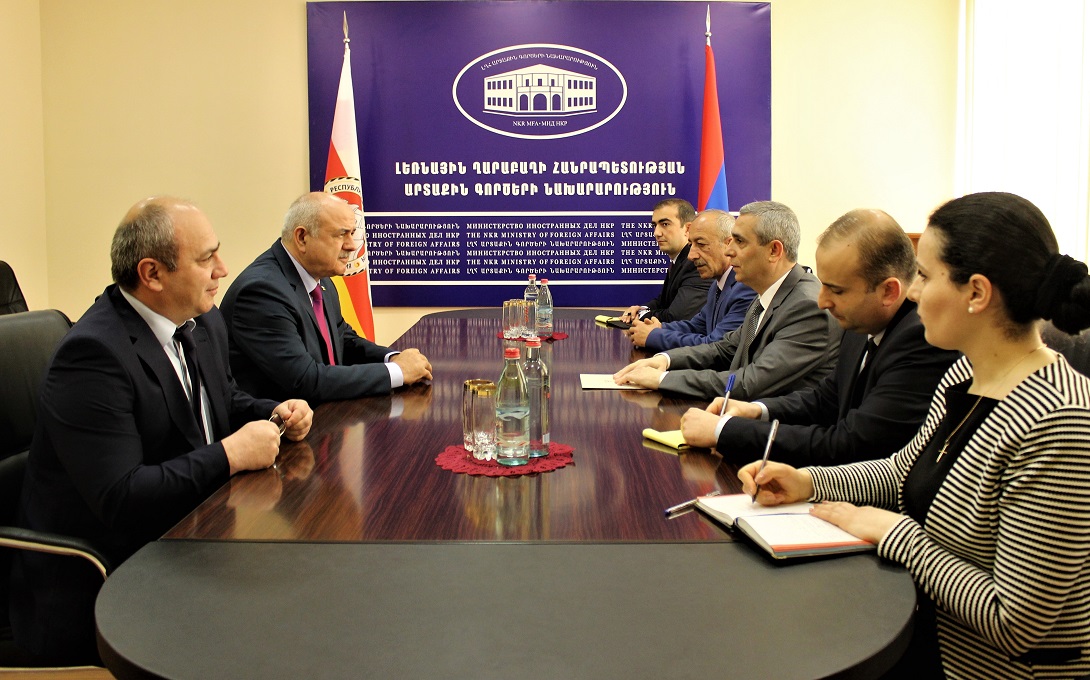 Meeting of Foreign Minister of Artsakh and Foreign Minister of South Ossetia
