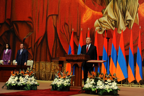 Armenian newly inaugurated President’s improvisation: ‘The Lord is my helper’