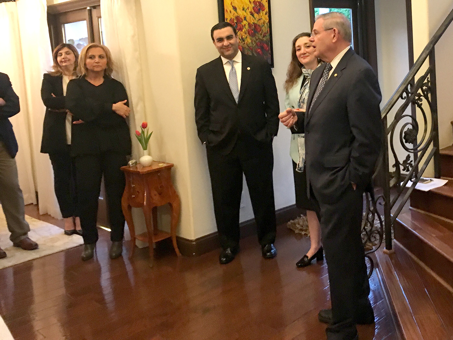ANCA Supporters Stand Strong with U.S. Senator Robert Menendez