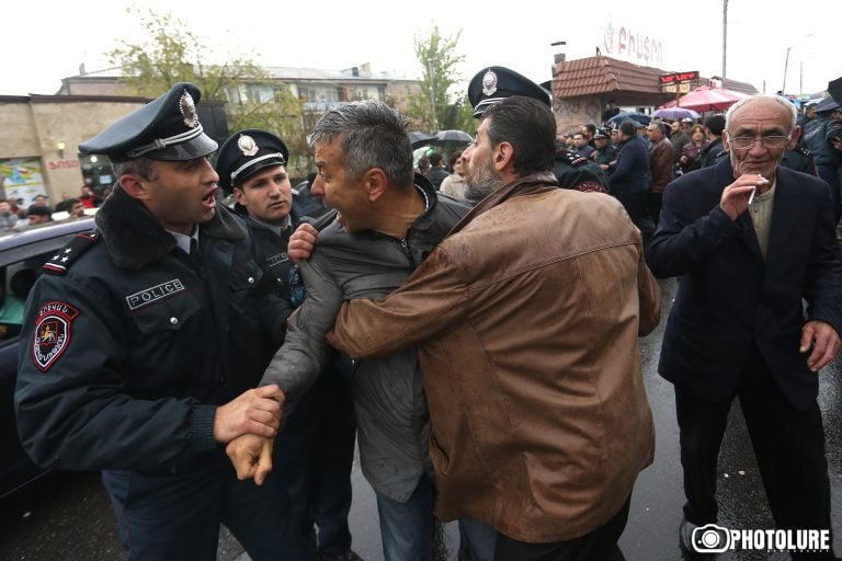 As of 2 PM 68 citizens detained in Yerevan
