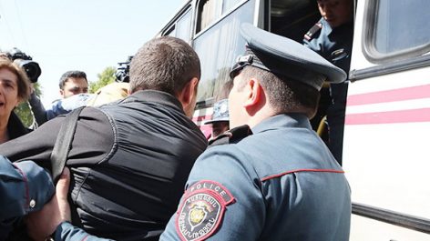 66 citizens taken into custody in Yerevan: A1+