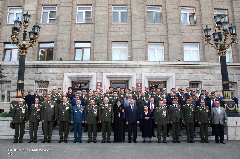 Solemn ceremony of awarding took place at the residence of the Artsakh Republic President