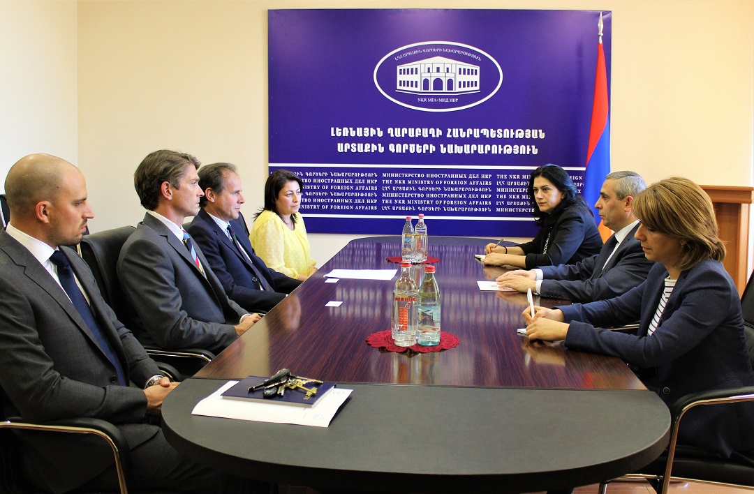 Foreign Minister of Artsakh received Chief Executive Officer of the HALO Trust