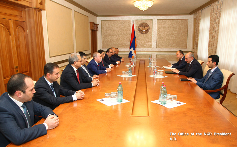 Bako Sahakyan received delegation of Commission Regulating Public Services of Armenia