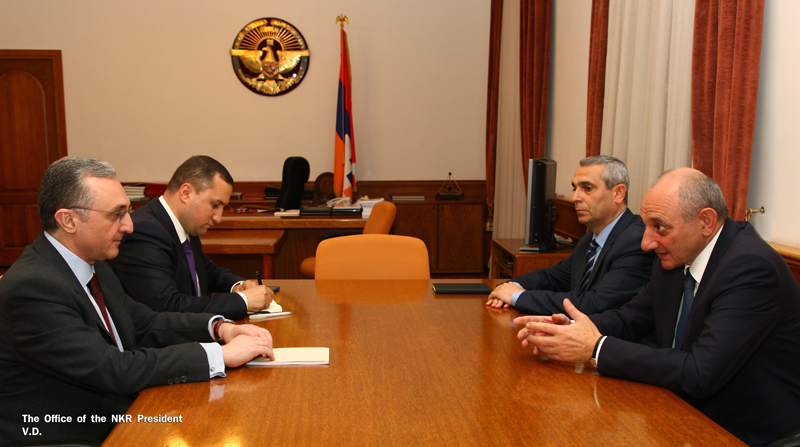 Bako Sahakyan held a meeting with foreign minister of Armenia