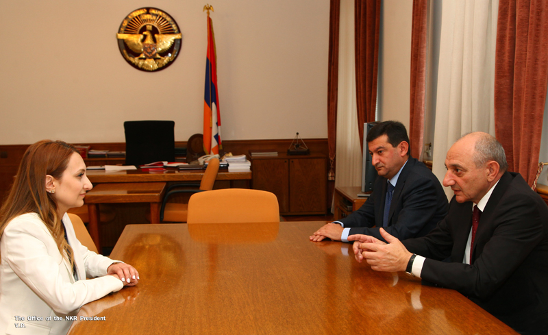 Bako Sahakyan received minister of culture of Armenia