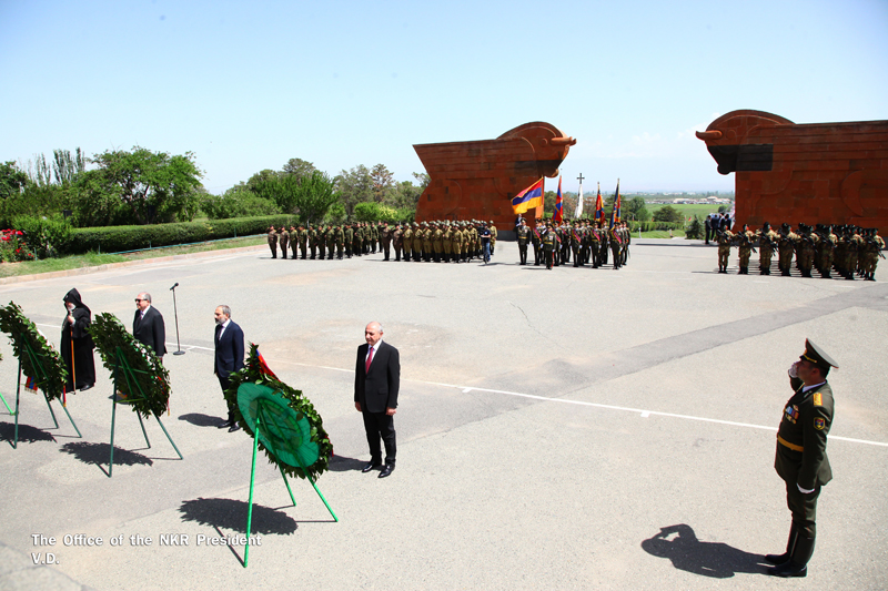 Bako Sahakyan partook in festive events dedicated to the 100th anniversary of the First Armenian Republic