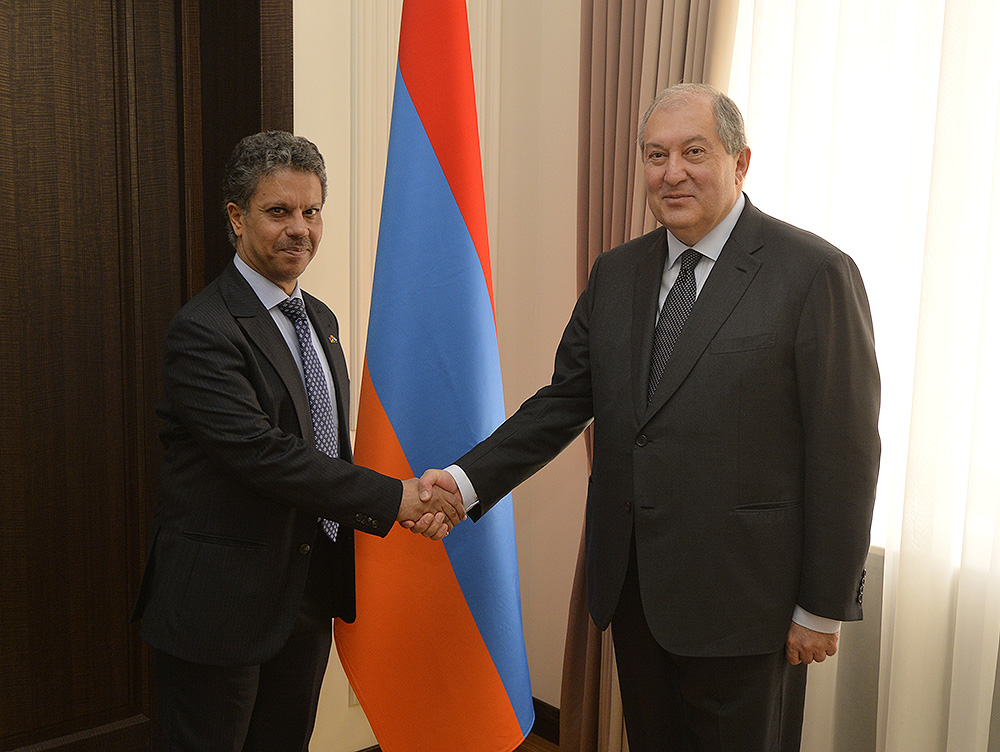President Armen Sarkissian received today ambassadors of Arab states