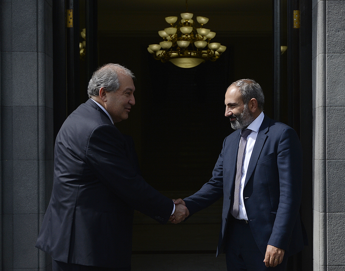 Prime Minister Nikol Pashinian met with President Armen Sarkissian