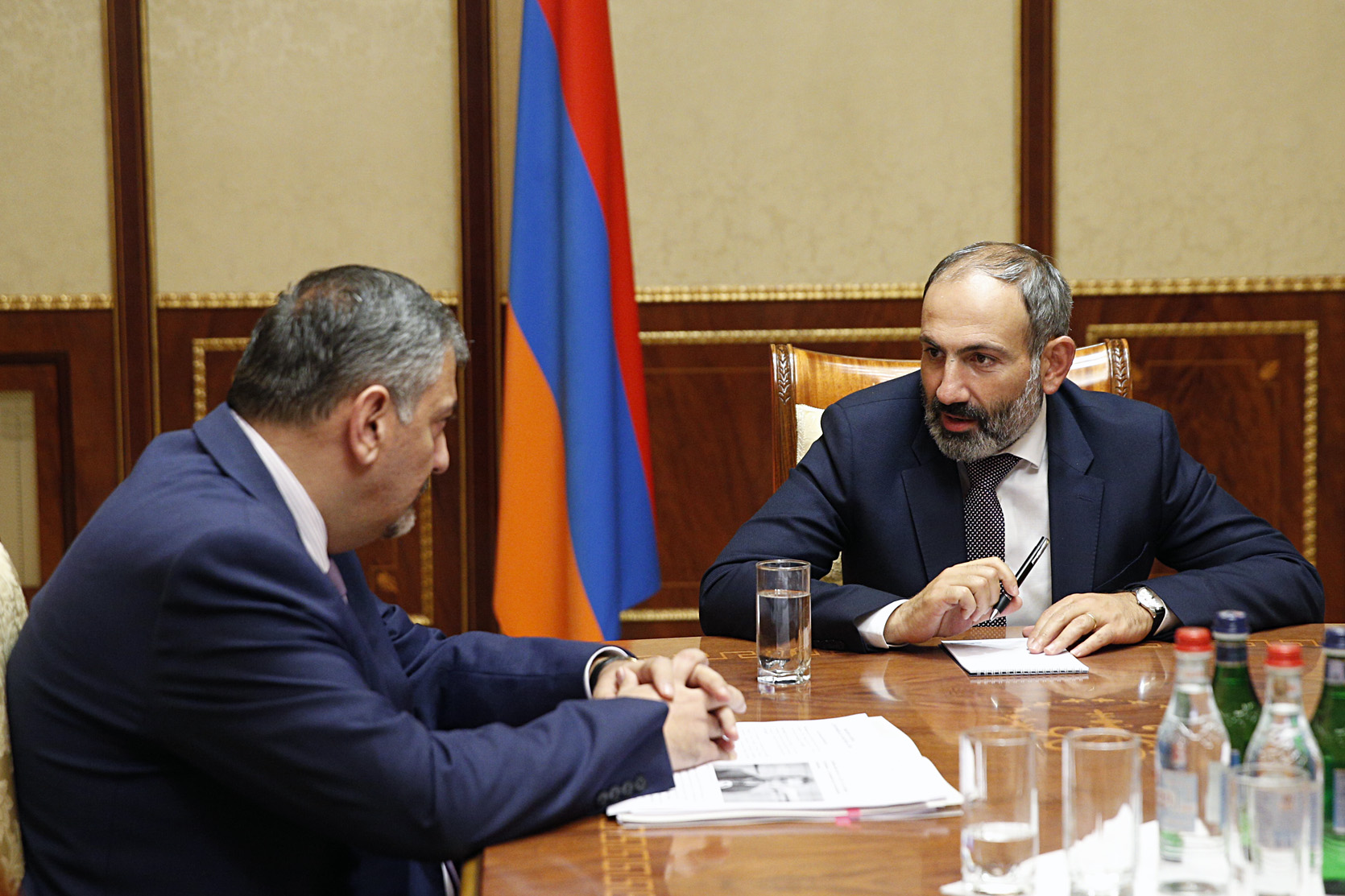 PM receives Acting Deputy Prime Minister Vache Gabrielyan