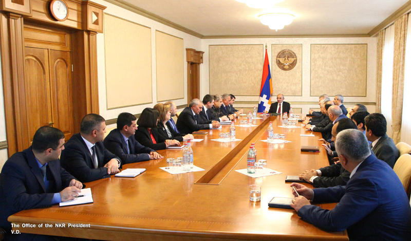 Artsakh president discussed internal political situation in the country