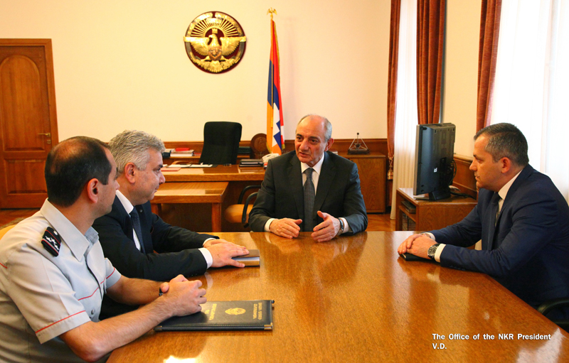 Bako Sahakyan received relatives of National Hero of Armenia, Hero of Artsakh Monte Melkonyan