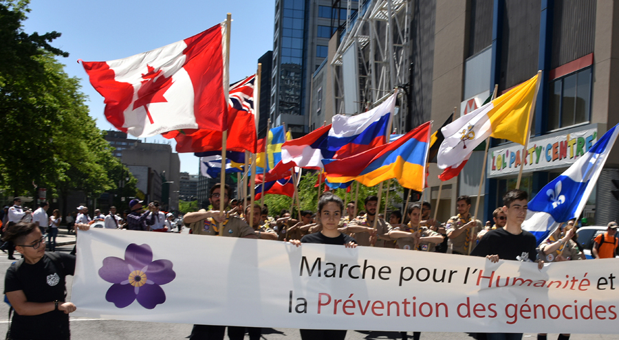 Thousands of Montrealers take part in the 4th annual March for Humanity and Genocide Prevention