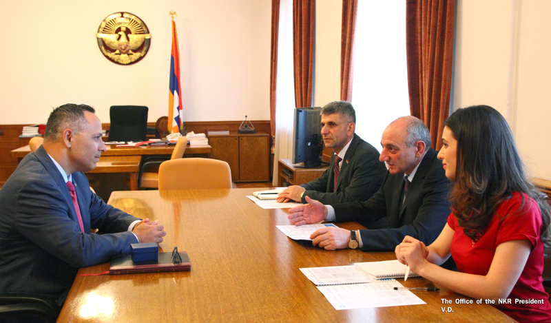Bako Sahakyan received chairman of the Armenian National Committee of America Raffi Hamparian