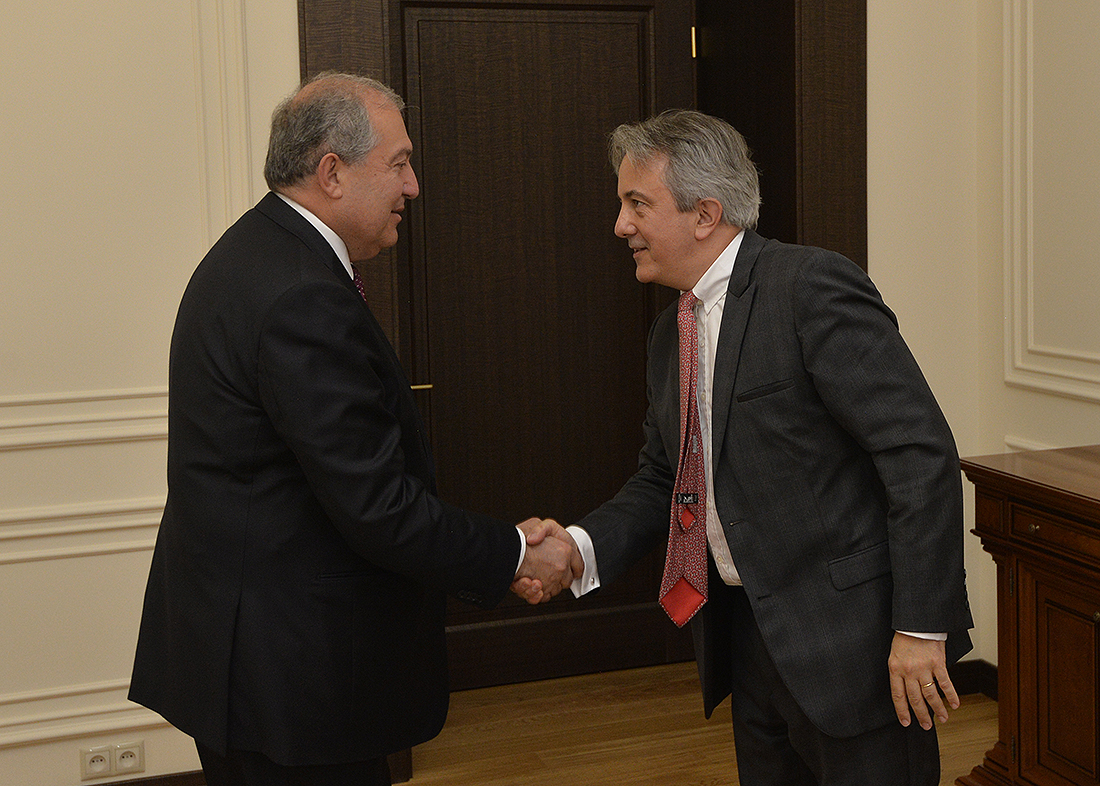 President Armen Sarkissian stressed the importance of a continuous cooperation with the EBRD