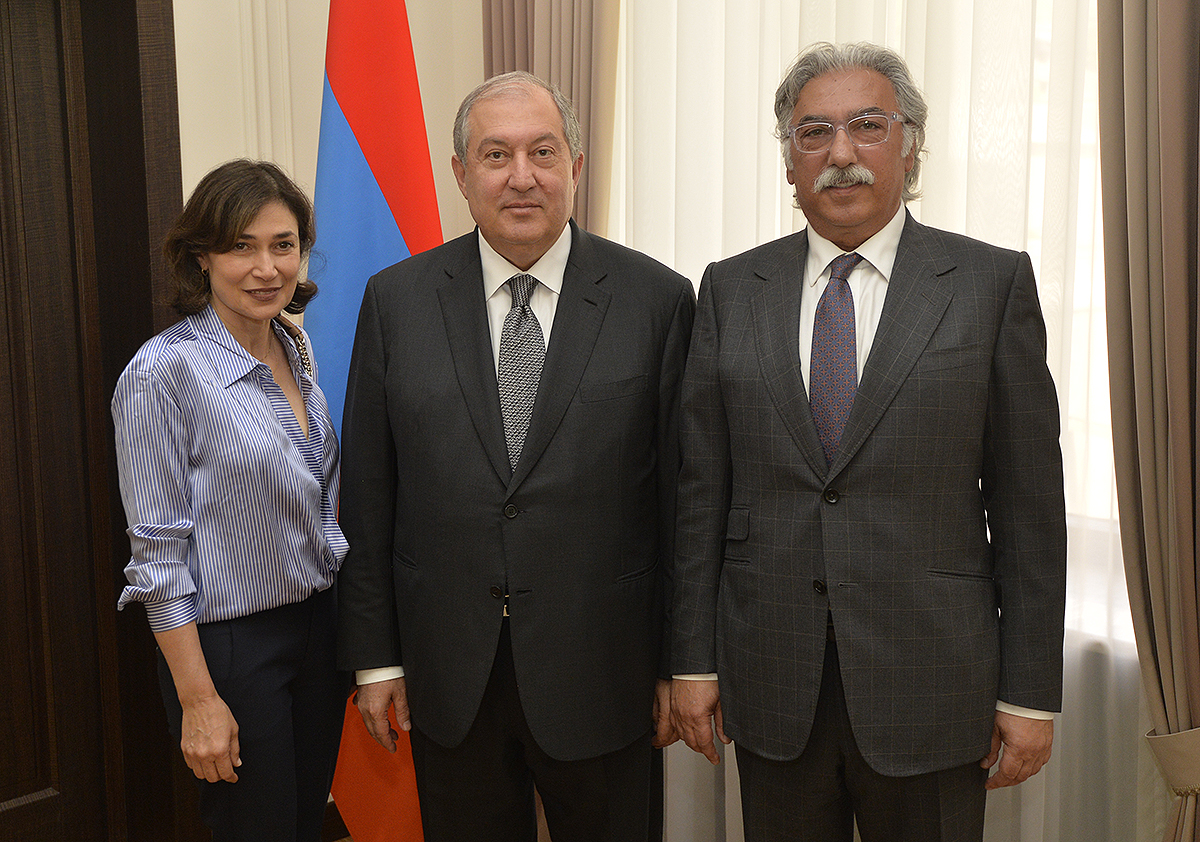 President received Sam and Silva Simonian