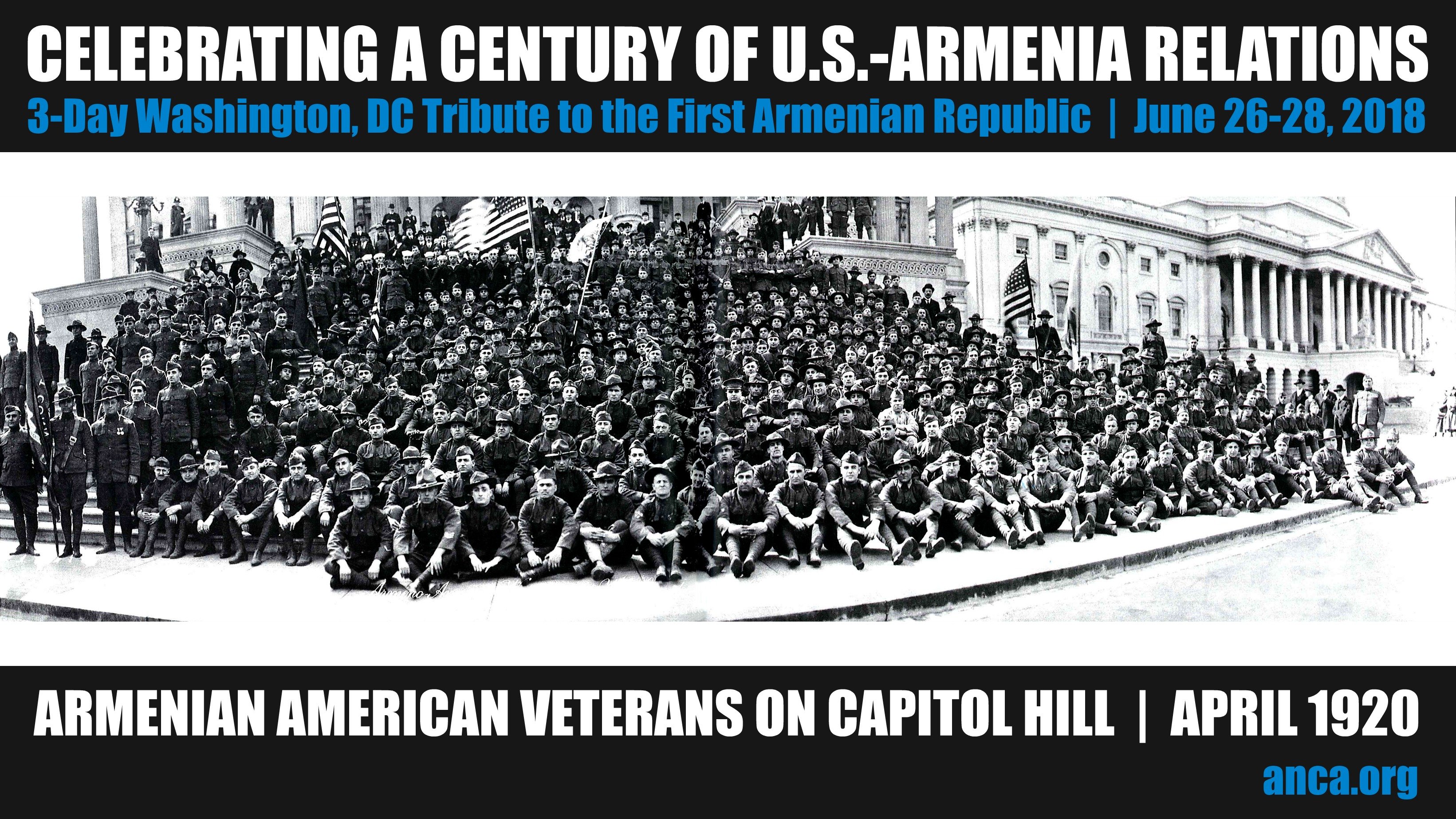 ANCA June 27th advocacy day part of three-day celebration of a century of U.S.-Armenia friendship in Washington, DC