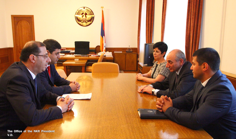 Bako Sahakyan received Armenia’s minister of sport and youth affairs