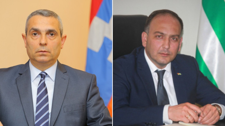 Minister of Foreign Affairs of Abkhazia Congratulated on the 25th Anniversary of the Establishment of the MFA of the Republic of Artsakh