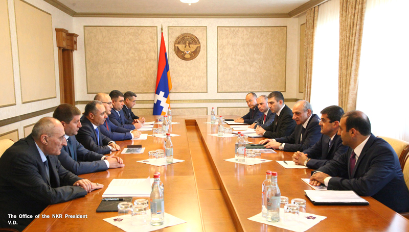 Bako Sahakyan received Armenia’s minister of energy infrastructures and natural resources