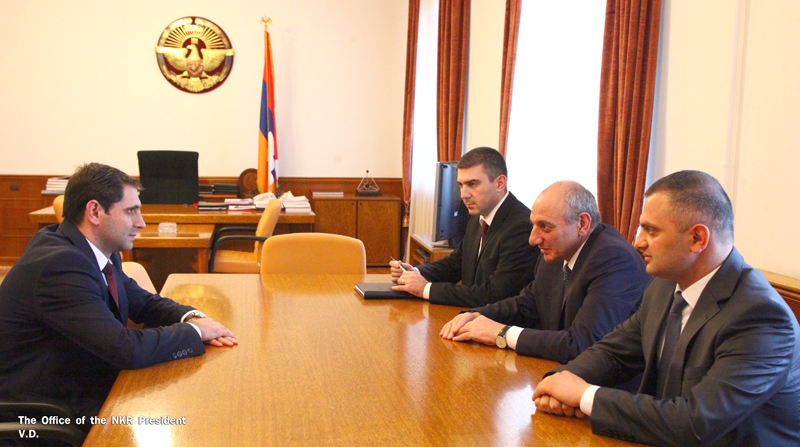 Bako Sahakyan received Armenia’s minister of territorial administration and development
