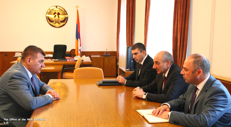Bako Sahakyan received Armenia’s minister of transport, communication and information technologies